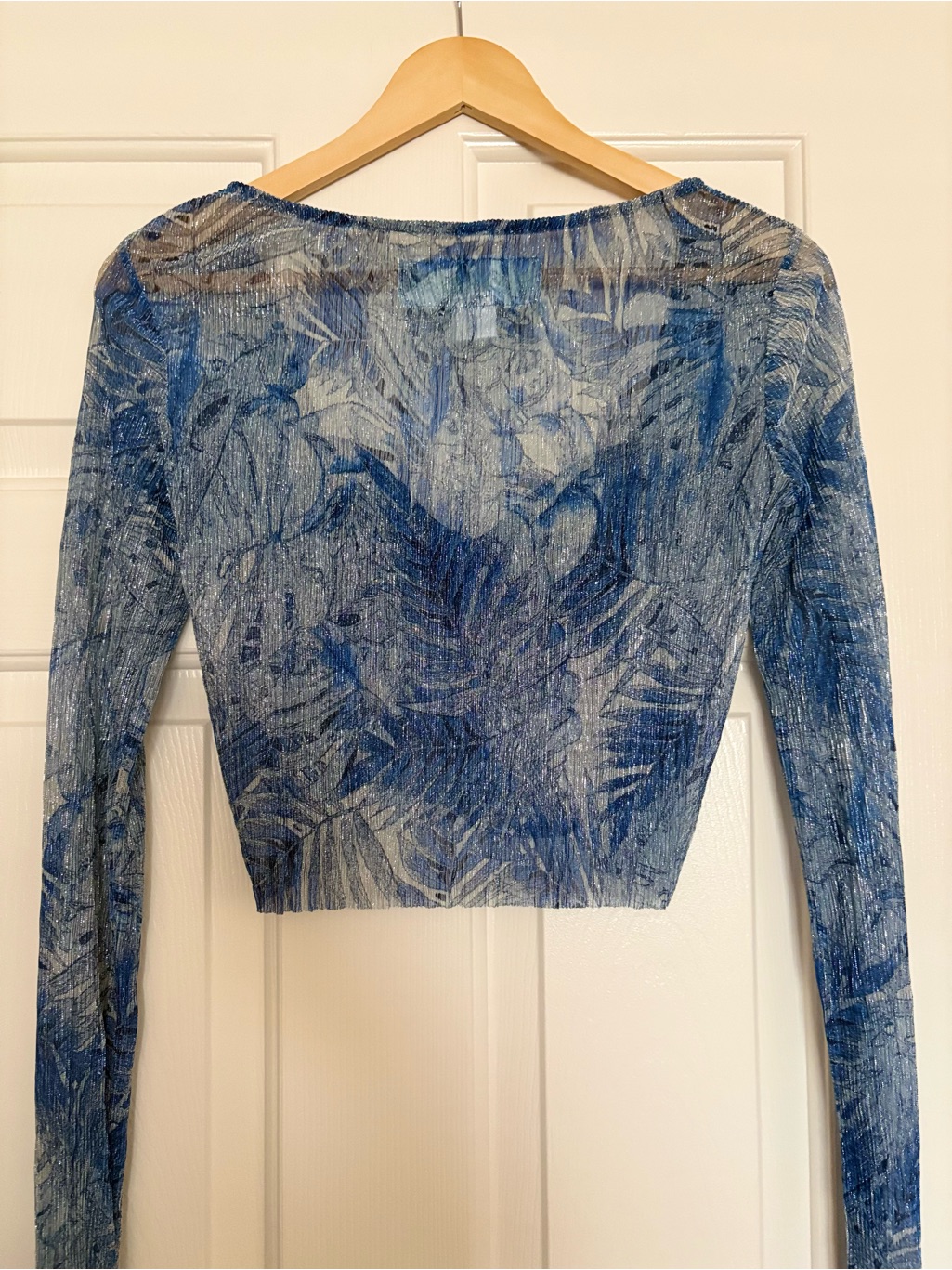 Mia Vesper Blue Cascade Top Skirt Setnwt Sz M — image 8 of 8